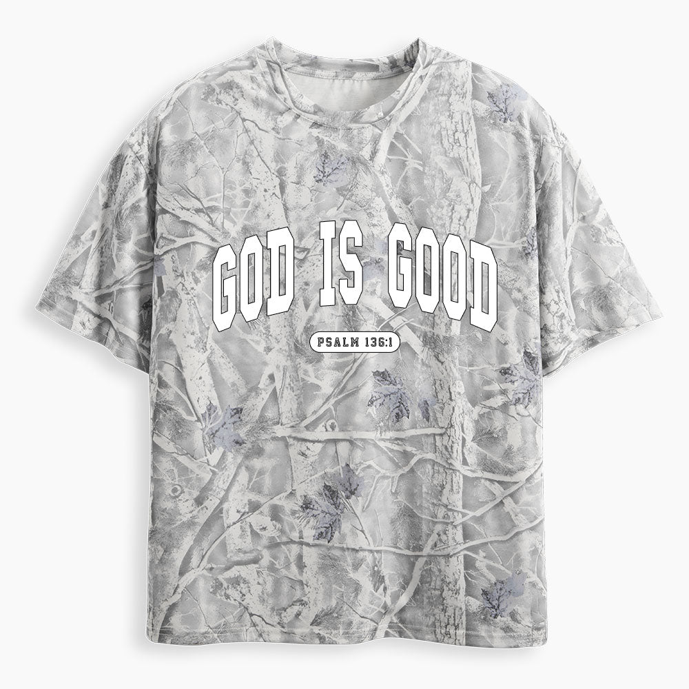 God Is Good Christian Camo T-Shirt
