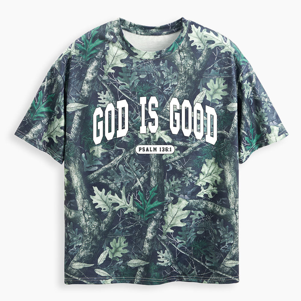 God Is Good Christian Camo T-Shirt