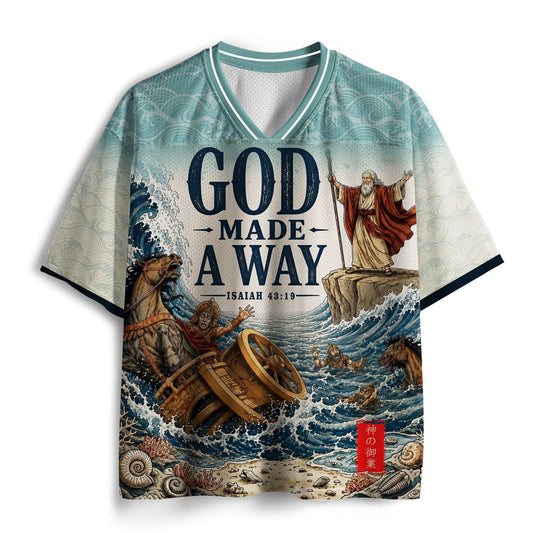 God Made A Way Christian Mesh Jersey