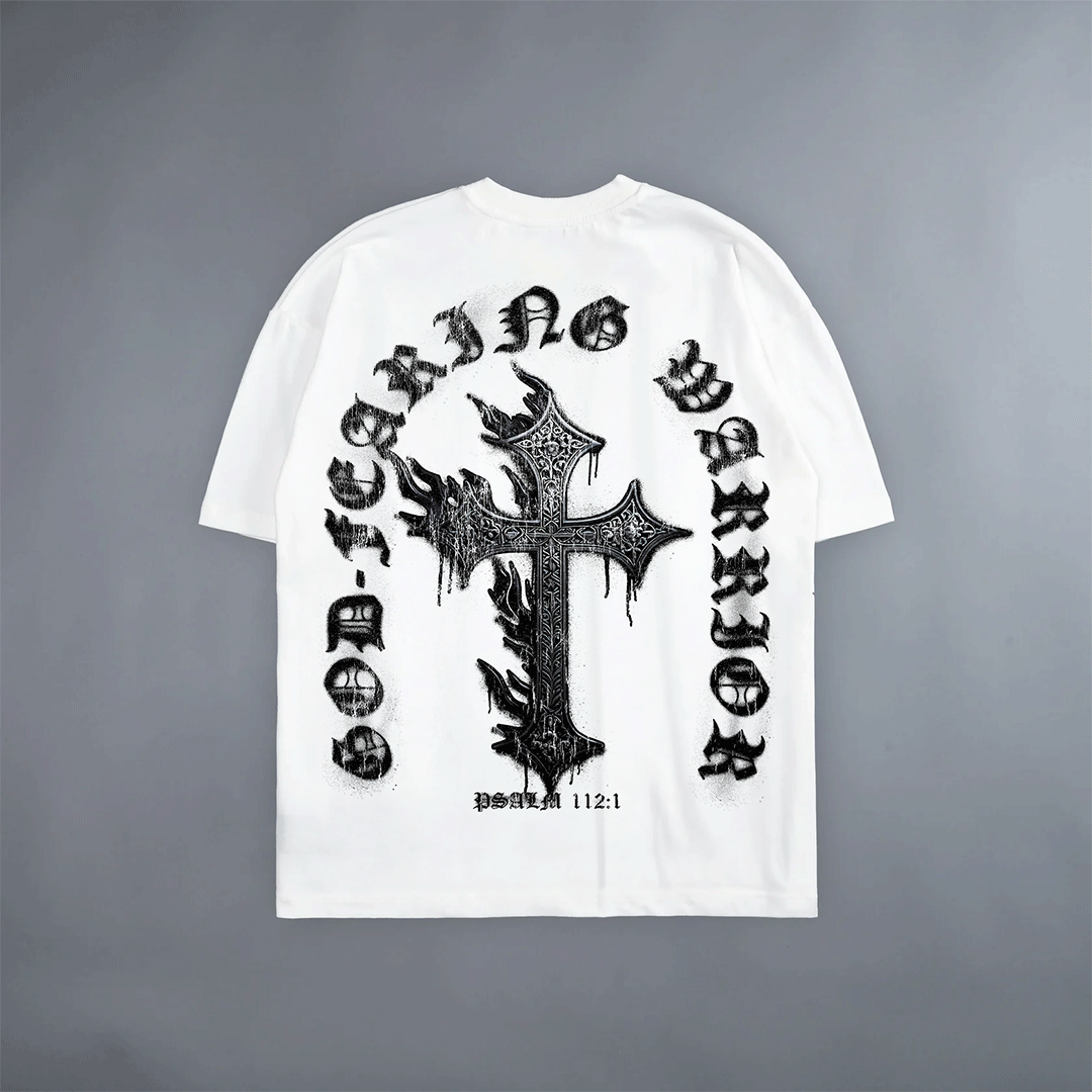 WHITE God Fearing Warrior Tee