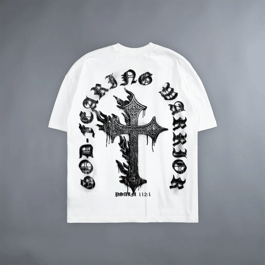 WHITE God Fearing Warrior Tee