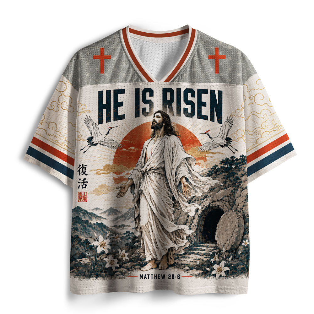 He Is Risen Christian Mesh Jersey