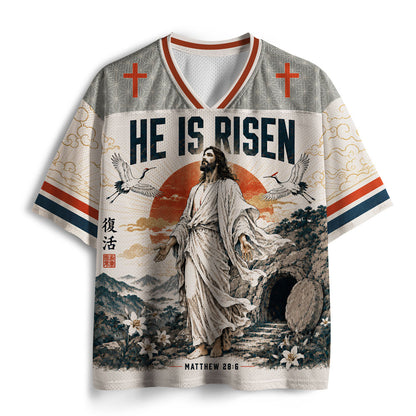 He Is Risen Christian Mesh Jersey