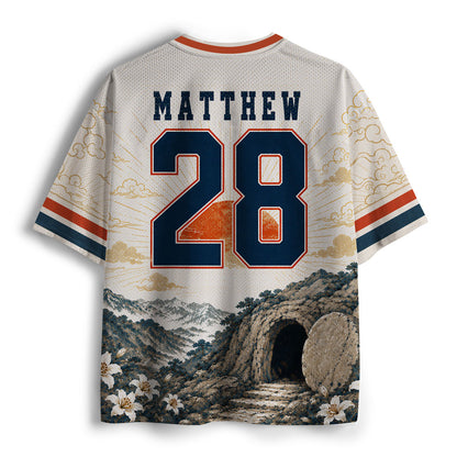 He Is Risen Christian Mesh Jersey