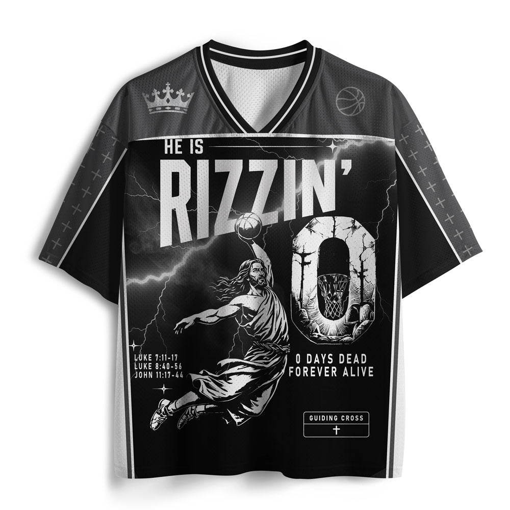He Is Rizzen Christian Mesh Jersey