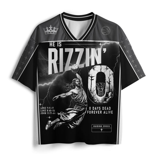 He Is Rizzen Christian Mesh Jersey