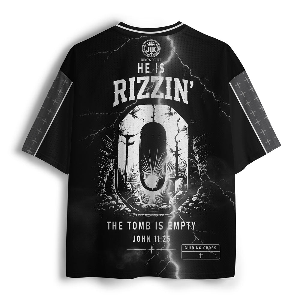 He Is Rizzen Christian Mesh Jersey