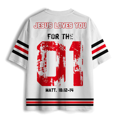 He Left The 99 To Find Me Christian Mesh Jersey