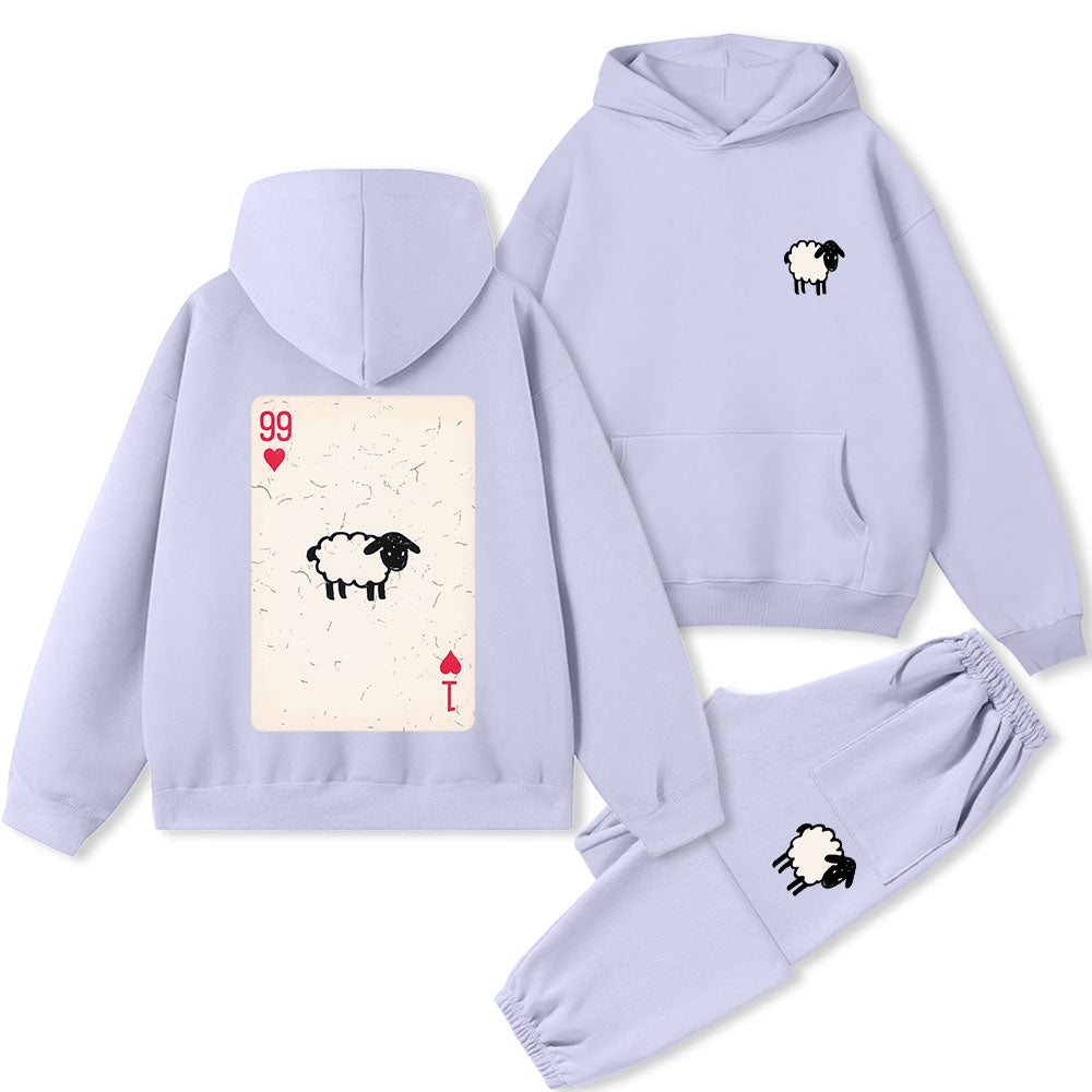 He Left The 99 To Rescue Me Christian Premium Fleece Hoodie Set