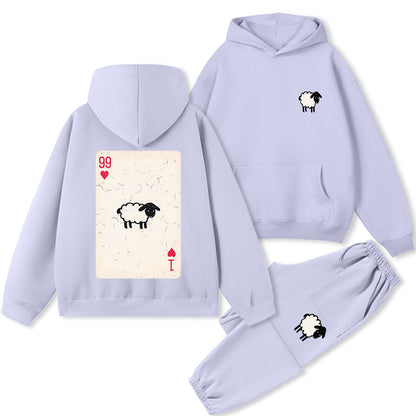 He Left The 99 To Rescue Me Christian Premium Fleece Hoodie Set