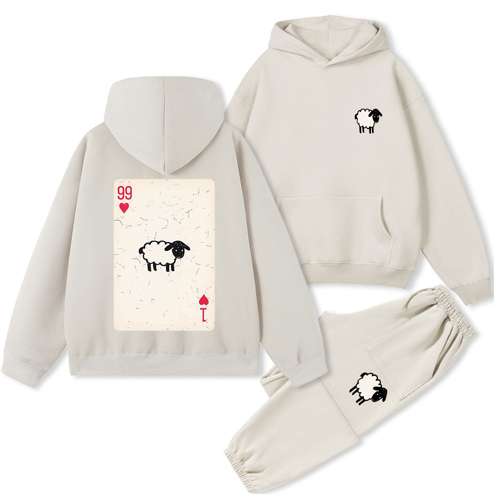 He Left The 99 To Rescue Me Christian Premium Fleece Hoodie Set