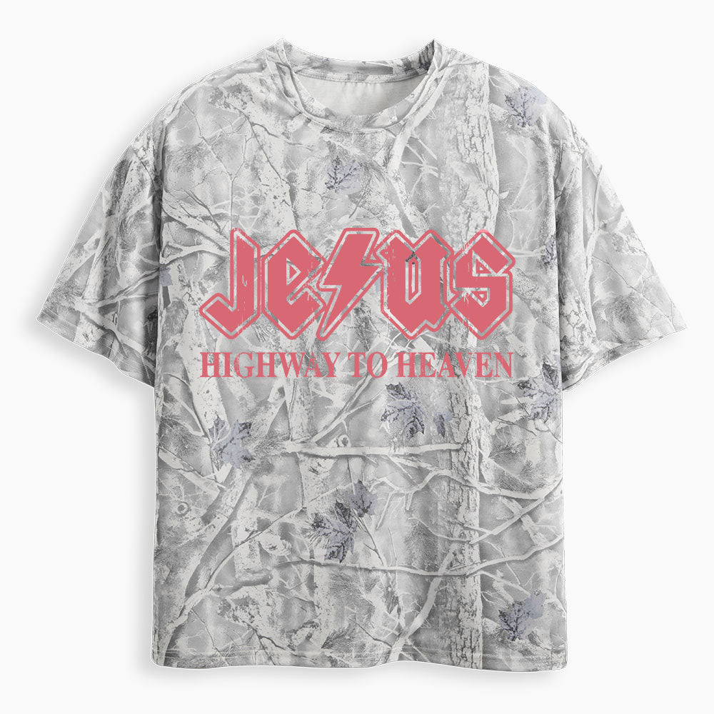 Highway To Heaven Christian Camo T-Shirt