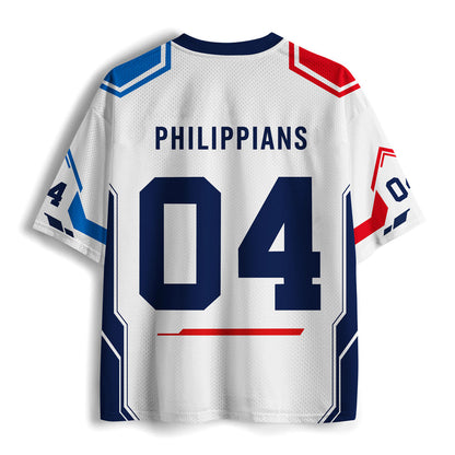 I Can Do All Things Through Christ Which Strength Me Christian Mesh Jersey