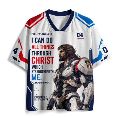 I Can Do All Things Through Christ Which Strength Me Christian Mesh Jersey