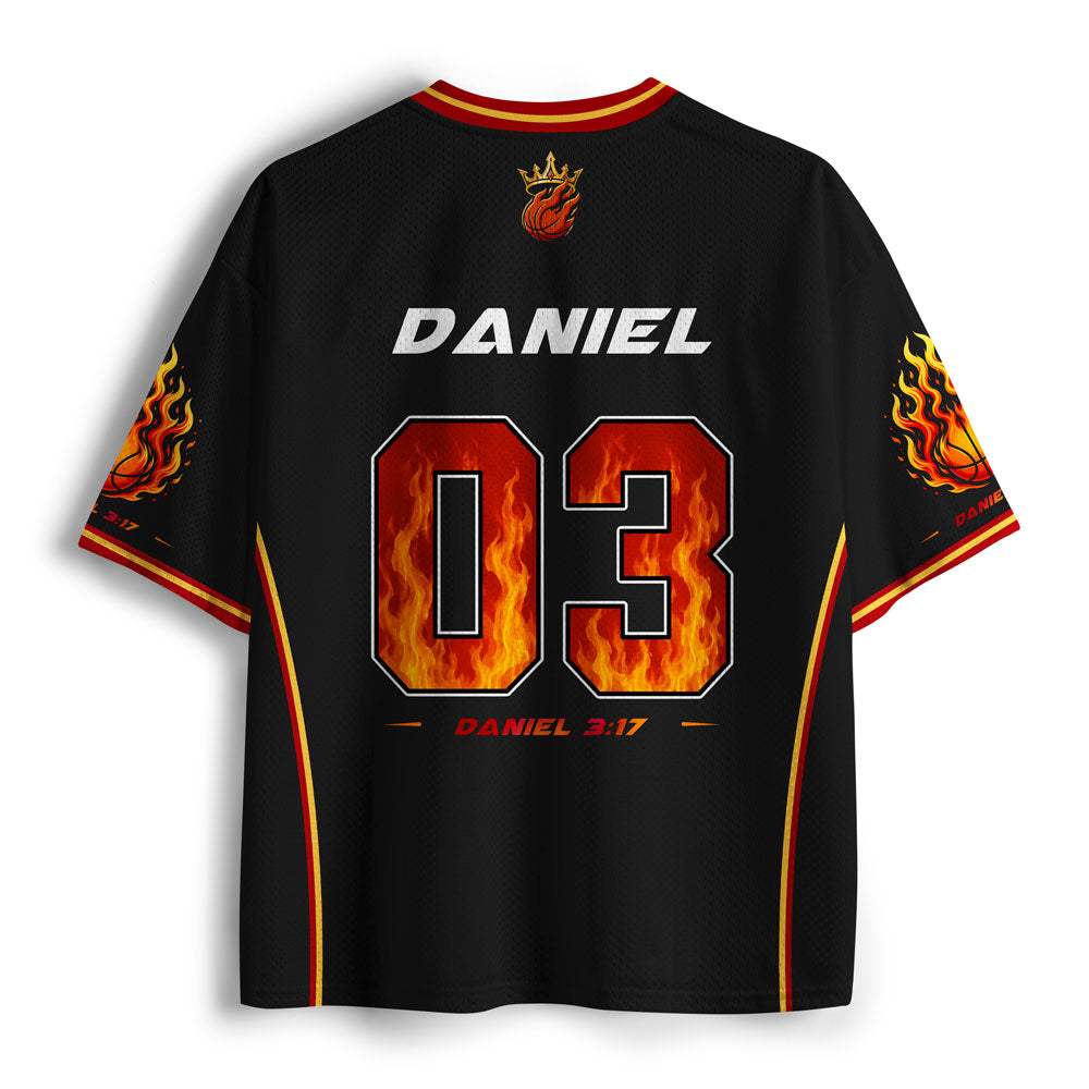 I Will Be With You In The Fire Christian Mesh Jersey