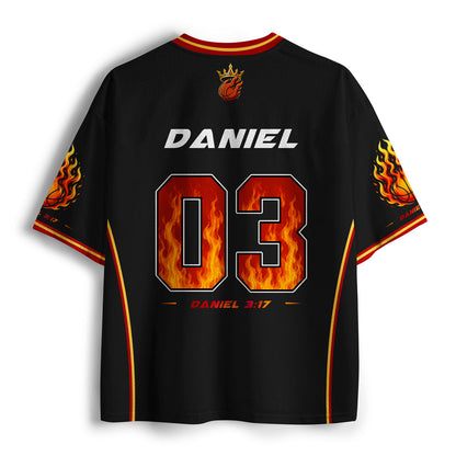 I Will Be With You In The Fire Christian Mesh Jersey