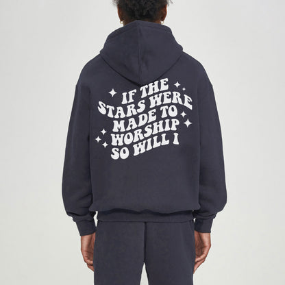 If The Stars Were Made To Worship Christian Fleece Hoodie Set