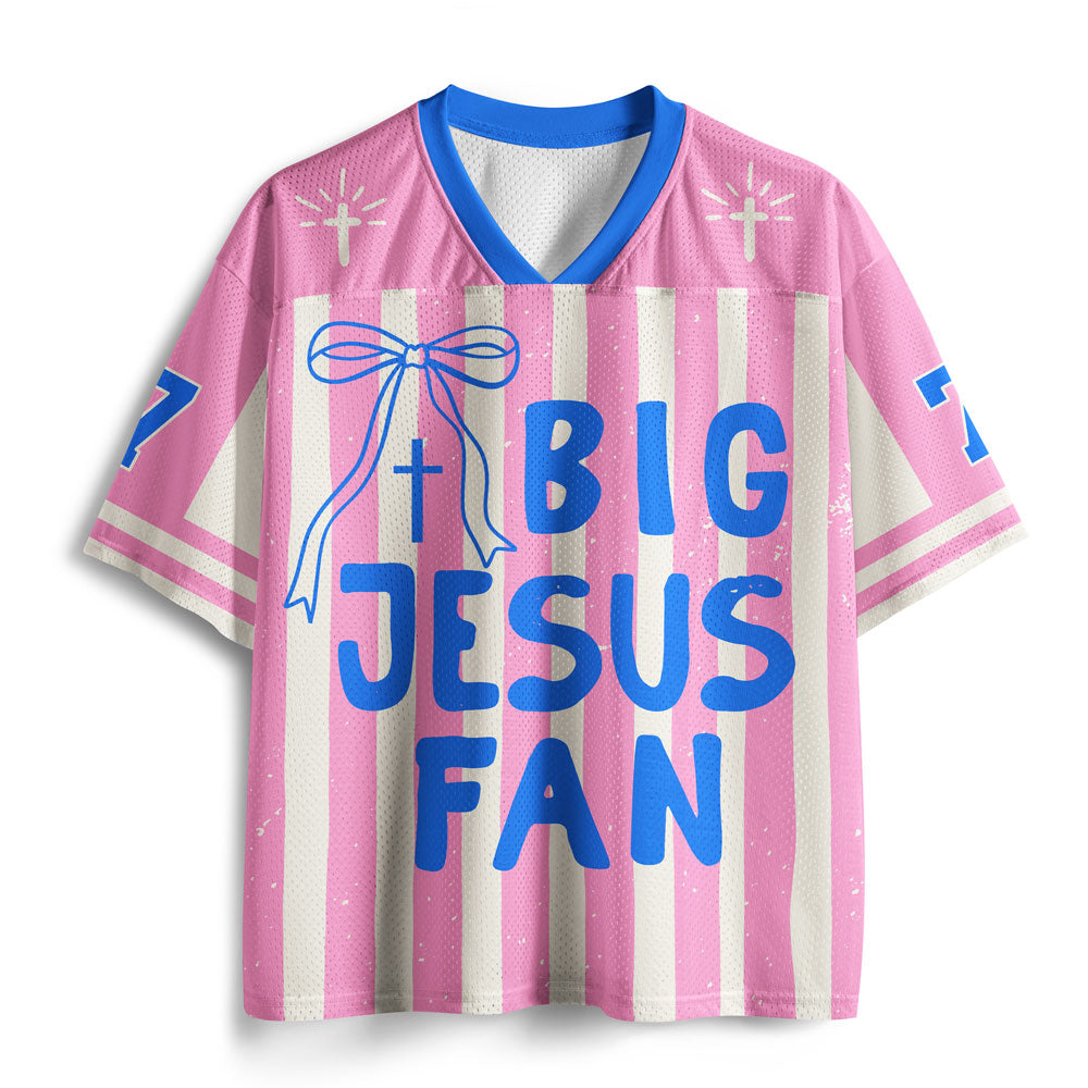Jesus Big Fan Christian Mesh Jersey
