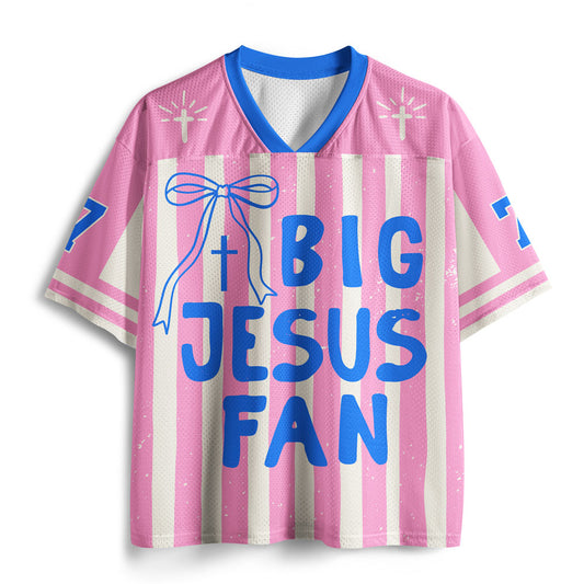 Jesus Big Fan Christian Mesh Jersey
