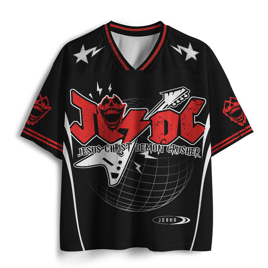 Jesus Christ Demon Crusher Christian Mesh Jersey