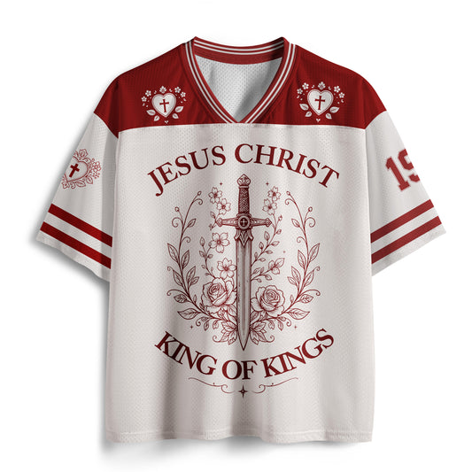 Jesus Christ King Of Kings Christian Mesh Jersey