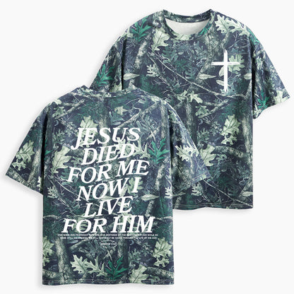 Jesus Died For Me Christian Camo T-Shirt