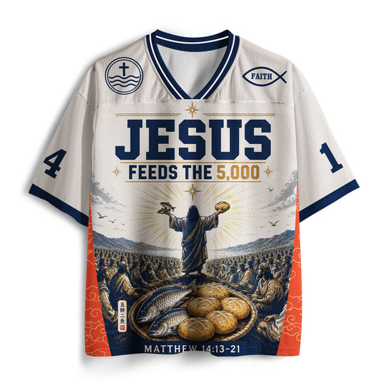 Jesus Feeds Us Christian Mesh Jersey