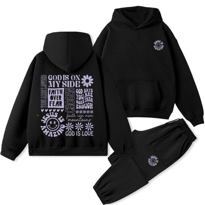 Jesus Is Amazing Christian Premium Fleece Hoodie Set