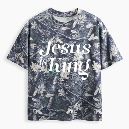 Jesus Is King Christian Camo T-Shirt