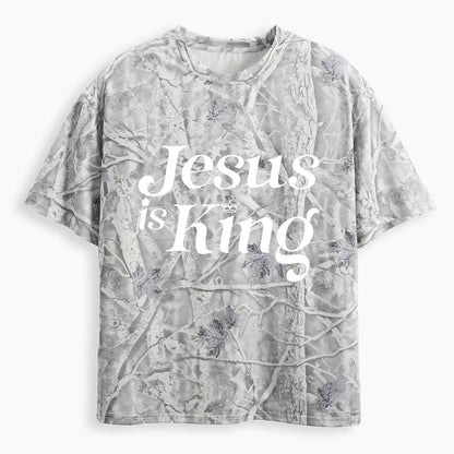 Jesus Is King Christian Camo T-Shirt