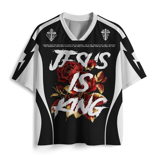 Jesus Is King Christian Mesh Jersey