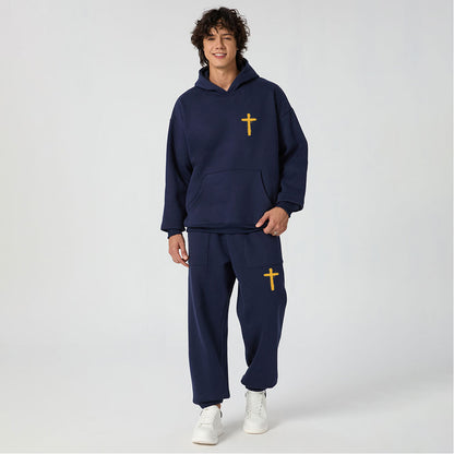 Jesus Is King Christian Premium Fleece Hoodie Set