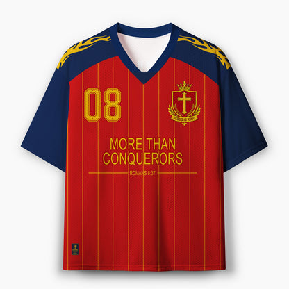 Jesus Is King More Than Conquerors Christian Mesh Jersey