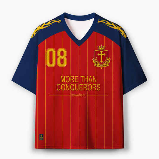Jesus Is King More Than Conquerors Christian Mesh Jersey