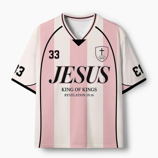 Jesus King Of Kings Christian Mesh Jersey