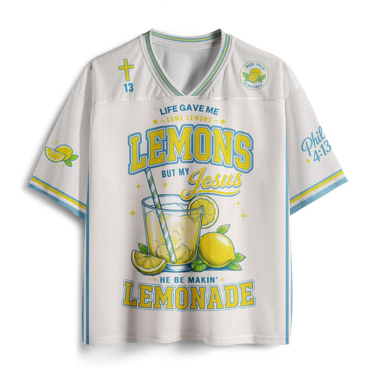 Jesus Made Be Makin' Lemonnade Christian Mesh Jersey