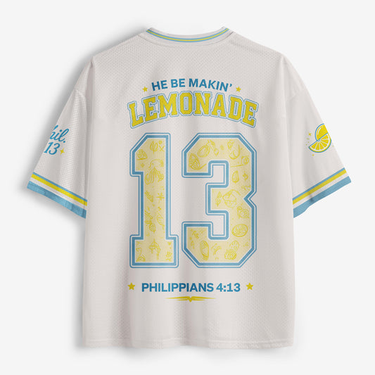 Jesus Made Be Makin' Lemonnade Christian Mesh Jersey