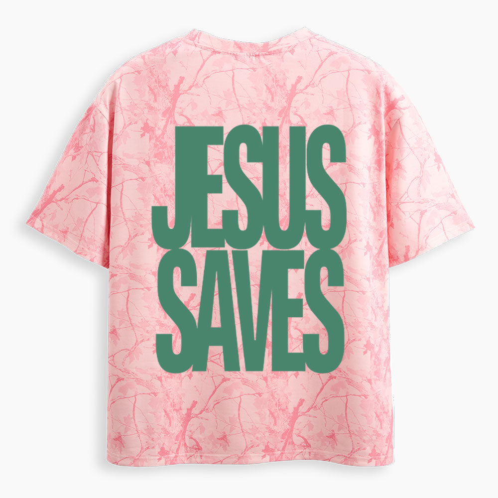 Jesus Saves Christian Camo T-Shirt