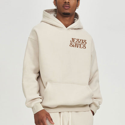 Jesus Saves Christian Premium Fleece Hoodie Set
