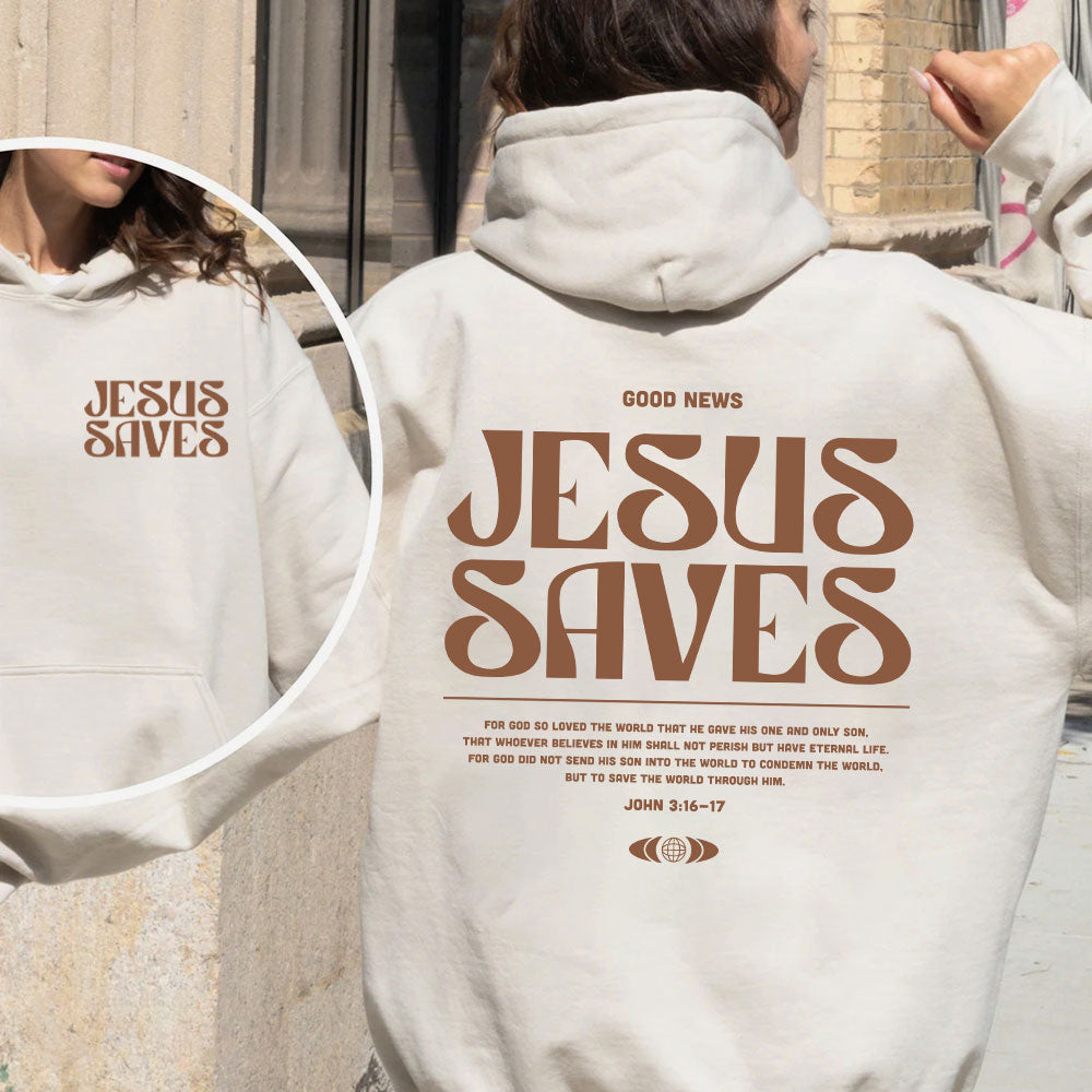 Jesus Saves Christian Premium Fleece Hoodie Set