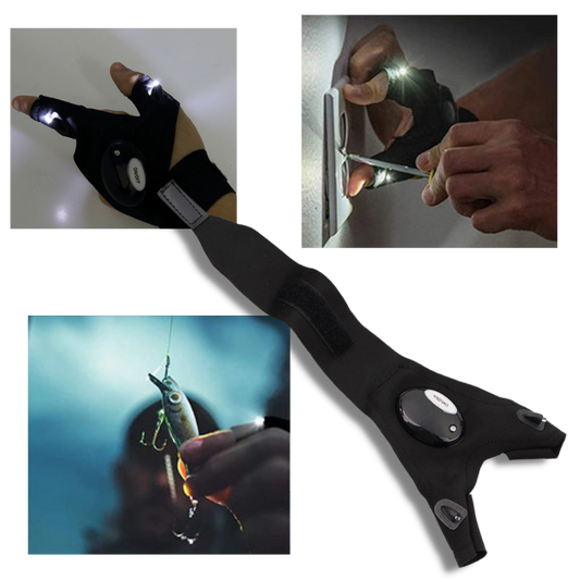 Pair of LED Gloves With Waterproof Lights