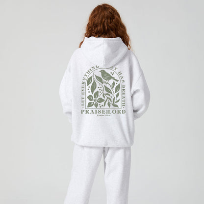 Let Everything That Has Breath Christian Fleece Hoodie Set