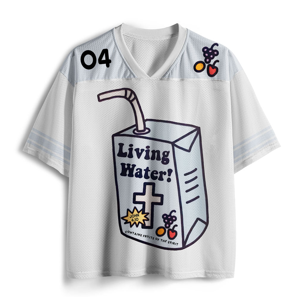 Living Water Of A Loving God Christian Mesh Jersey