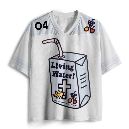 Living Water Of A Loving God Christian Mesh Jersey