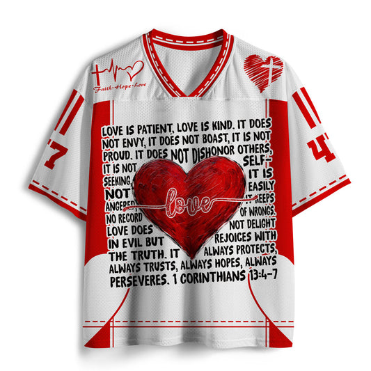 Love Is Kind Christian Mesh Jersey