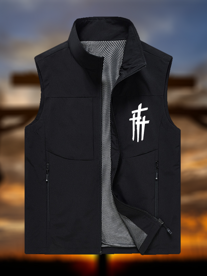 Faith Cross Jesus God Christian Outdoor Quick-dry Vest