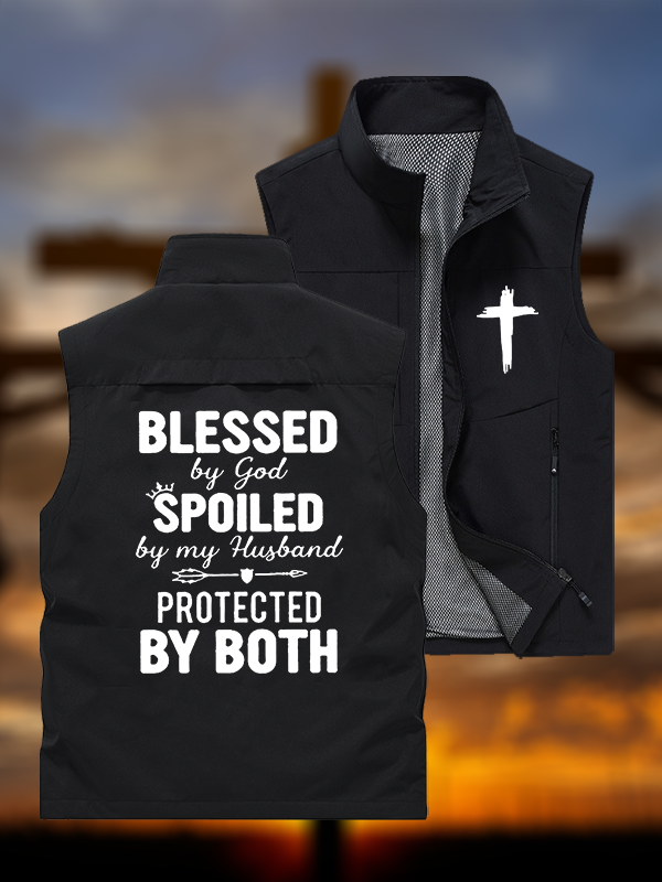 God Bless Jesus God Christian Outdoor Quick-dry Vest