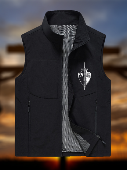 Faith Jesus God Christian Outdoor Quick-dry Vest