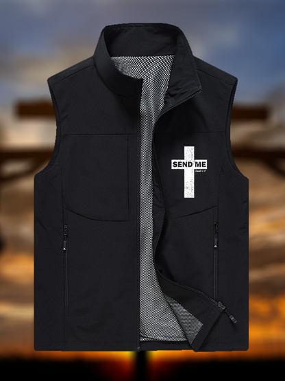 Send Me Isaiah 6:8 Jesus God Christian Outdoor Quick-dry Vest