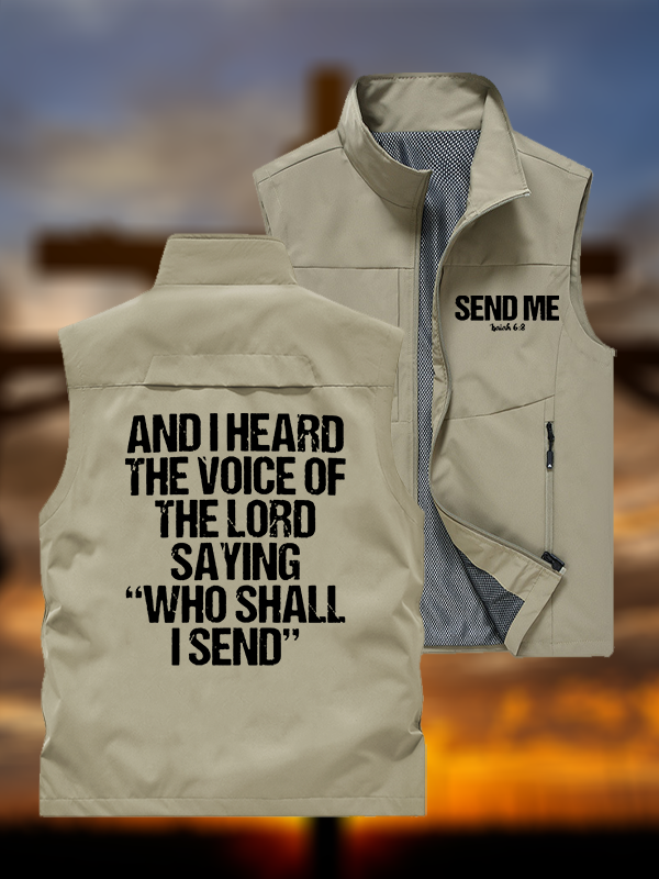 Send Me Isaiah 6:8 Jesus God Christian Outdoor Quick-dry Vest